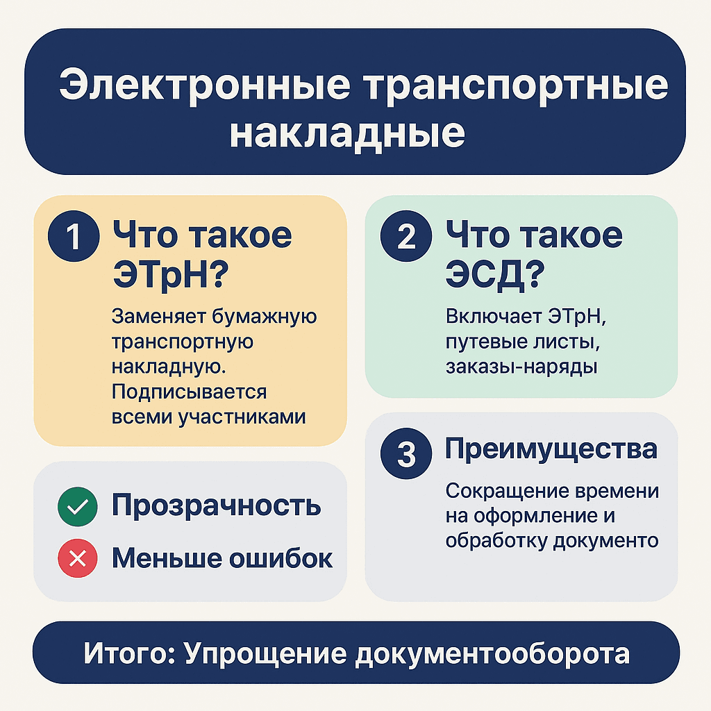 Электронные транспортные накладные: что нужно знать бизнесу